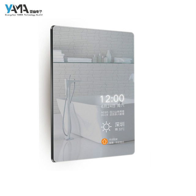 32 Inch Smart Mirror Capacitive Touch All-in-One PCAP Touch Screen Display Interactive Mirror Advertising Kiosk