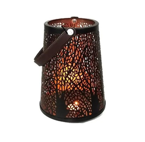 Porte-bougie vintage en fer et métal pour le thé, dispositif métallique suspendu au Design haut de gamme, Design à la main - Product Image 4