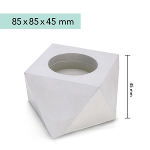 เชิงเทียนคอนกรีตทรงสี่เหลี่ยม ตกแต่งบ้านแบบ DIY เป็นมิตรกับสิ่งแวดล้อม - Product Image 1