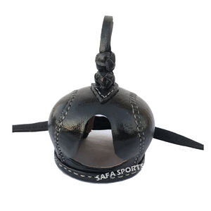 Capuche de fauconnerie arabe en cuir, couvre-tête de faucon pour la chasse aux faucons et aux rapaces, équipement de chasse pour les passionnés, capture d'animaux - Product Image 3