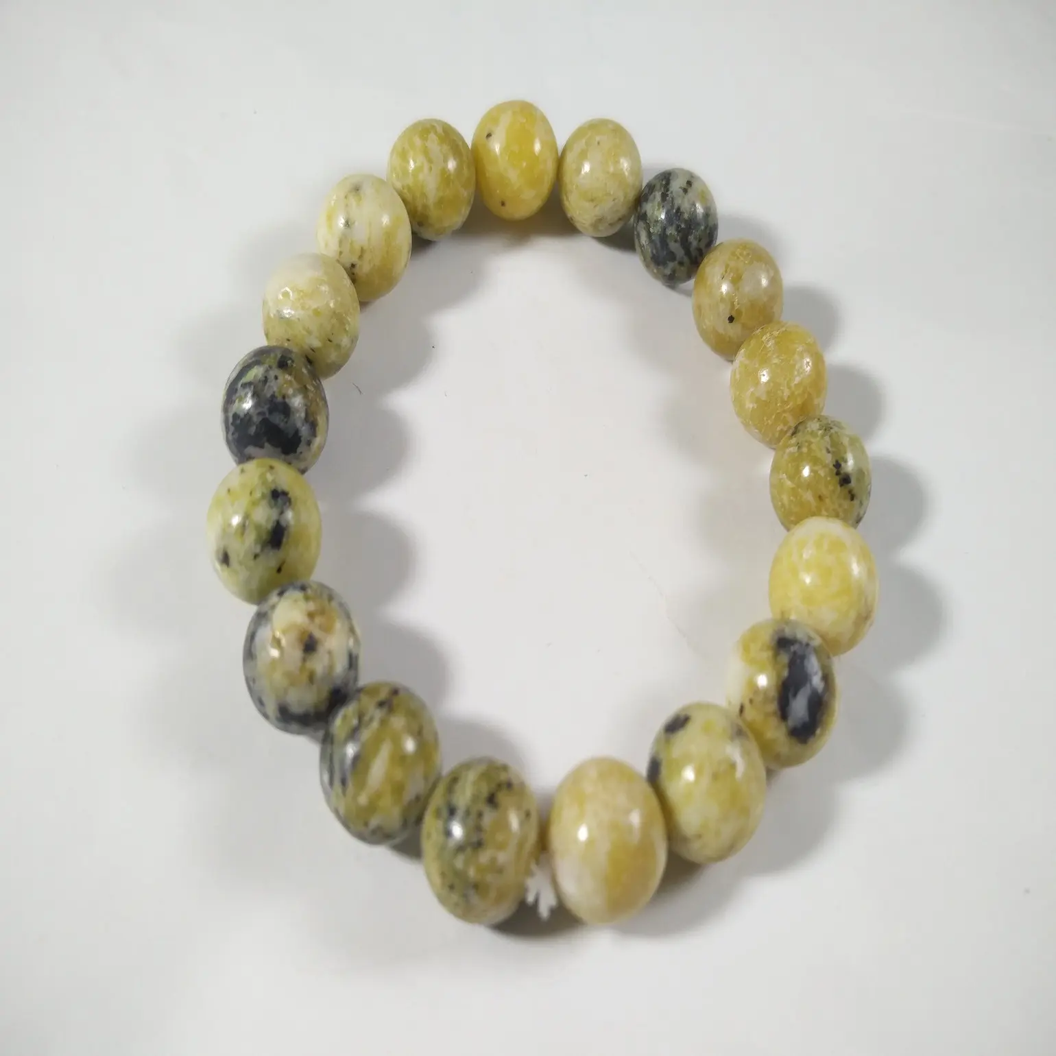 Natural crystal wholesale Gemstones Serpentine Starch elastic Beads Bracelet Beautiful super Quality