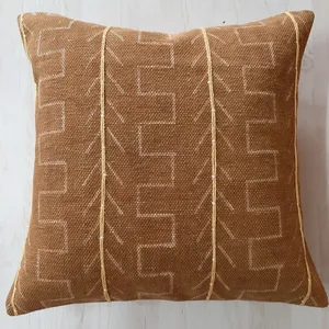 Housse de coussin en boue africaine, 50g, tissu en coton, imprimé, housse de coussin indienne, décoration