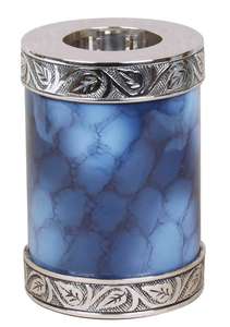 Gatta-urna de cremación de cenizas funerarias para adultos, urna de Metal de latón con grabado clásico de Fuego Azul, estilo americano/europeo - Product Image 5