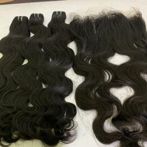 Mèches péruviennes naturelles, cheveux bruts, 13x6 HD, Lace Frontal, Body Wave, avec Lace Closure, 100% - Product Image 4