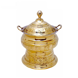 Buffet à chauffe-plats en laiton plaqué or pour servir des plats Designer Hotel Catering Vaisselle Buffet à bas prix - Product Image 1