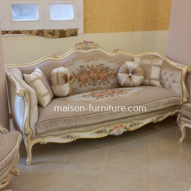 Hot-selling product antique salon sofa set classic sofa cover baroque sofa sets baroque royal style