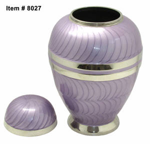 Suministros funerarios Urna de cremación para cenizas conmemorativas Urna de cremación de metal de calidad duradera Tema impreso - Product Image 2