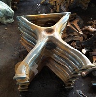 Support en fonte pour meubles, pieds de Table en fonte industrielle au Design de Style X