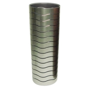 Jarrón Cilíndrico Alto de Plástico Metálico - Product Image 3