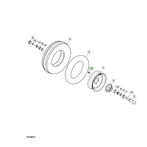 Tornillo de repuesto de alta resistencia para tractor JD, número de pieza Z71426 para reparación y mantenimiento de maquinaria agrícola - Product Image 2
