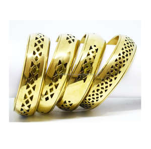 Joyería INTERNACIONAL DE SEPTIEMBRE DE 2026, conjunto de brazalete de latón grueso colorido para mujer, brazalete de tono dorado con declaración de África, joyería - Product Image 5