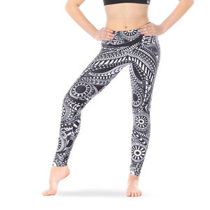Pantalones deportivos de Fitness de alta calidad XL para mujer, nuevo estilo, mallas de Yoga sublimadas informales, tela de LICRA transpirable sin costuras en la cintura - Product Image 4