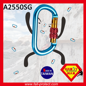 O Shaped Climbing Aluminum Carabiner with CE & UIAA Certified - Product Image 2
