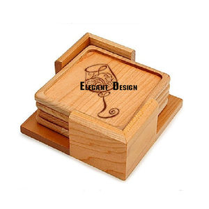 Support de dessous de verre en bois, classique, Simple, fait à la main, porte-jarretelles décoratives, pour ustensiles de cuisine, 5 pièces - Product Image 6