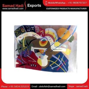 พรมขนสัตว์ถักมือสไตล์ร่วมสมัยสำหรับห้องนั่งเล่น - Product Image 5