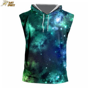 Uniquely Fashionable Sleeveless Plain Hoodies for Adults Patchwork Sublimation <b>Sweatshirt</b> for Winter - Product Image 5