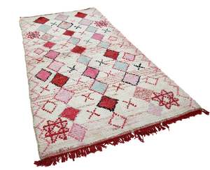 Tapis Boucherouite marocain fait main, essentiel - Product Image 1