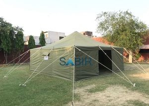 เต็นท์ผ้าใบสีกากีเขียวกรอบแคมป์ปิ้งเต็นท์ผ้าใบงานวิศวกรรมก่อสร้างด้วยเหล็กกลางแจ้งดีไซน์ใหม่ล่าสุด2025 - Product Image 2