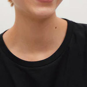 T-shirt manches courtes femme, en coton, personnalisé, fendu sur le côté, pour l'été - Product Image 4