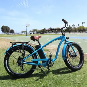 Mua High Power Cổ Điển Bãi Biển Cruiser Điện Fat Bike Người Đàn Ông Mát Xe Đạp Điện Tại Trung Quốc