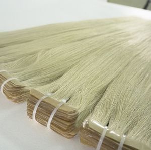 Extensions de cheveux humains Remy vierges à 100 %, aspect naturel, pose adhésive # Extensions de cheveux blondes 613 lisses, provenant du Vietnam - Product Image 6