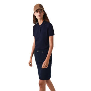 Demi-manches pour dames de qualité supérieure pour polos Style décontracté tricoté respirant avec conception de col tournant Caractéristique anti-boulochage - Product Image 3