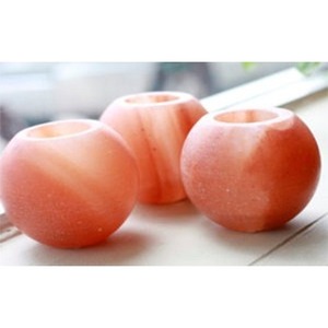 Lampes en sel de l'Himalaya NSLT Star Candle avec motif floral sculpté et sel rose - Product Image 4