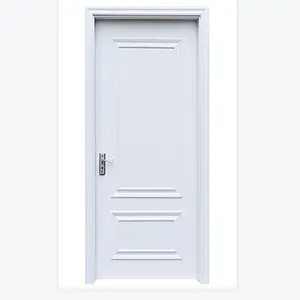 简单的白色油漆内饰 MDF 卧室门