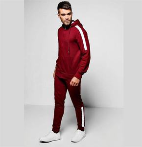 Chándal de algodón para hombre, conjunto de dos piezas con logotipo de diseño personalizado, para Fitness y gimnasio - Product Image 3