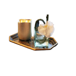 Boîte de rangement de cire en cuivre, pièces, conteneur, fournitures de noël et de décoration de la maison, bocaux pour occasions, de couleur verte et dorée - Product Image 5