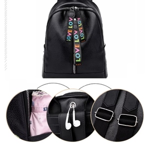 2020 new fashion design <b>college</b> school girls pure leather <b>backpack</b> cross body high quality custom logo new design - Product Image 6