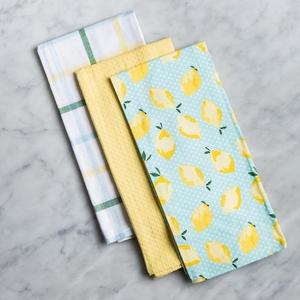 Serviette de cuisine en coton biologique 100% certifié GOTS, imprimé floral, écologique, séchage rapide - Product Image 1