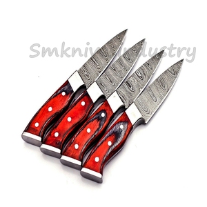 Grandsharp — ensemble de couteaux de Chef de cuisine élégants, faits à la main, damas avec kit en cuir (smk318), 04 pièces - Product Image 4