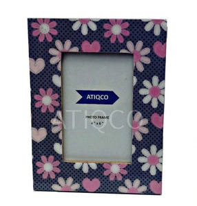 Handmade Elegant Blue White MDF Picture <b>Frame</b> Classical Wooden Design Digital Print Lacquer Finish Naturals Wood <b>Photo</b> <b>Frame</b> - Product Image 4