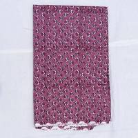 Vente en gros de tissus 100% Coton à motifs floraux imprimés à la main pour robes de mariée, culottes, soutiens-gorge, caftans, kimonos, tissus d'ameublement, tissus pour sacs et rideaux