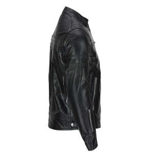 Veste de moto en cuir véritable unisexe, de haute qualité, imperméable pour hommes - Product Image 5