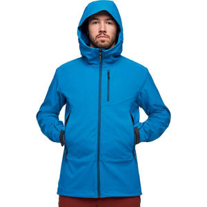 Veste imperméable Softshell de haute qualité pour hommes, tissu en toile à col montant avec logo personnalisé pour l'hiver et l'extérieur - Product Image 5