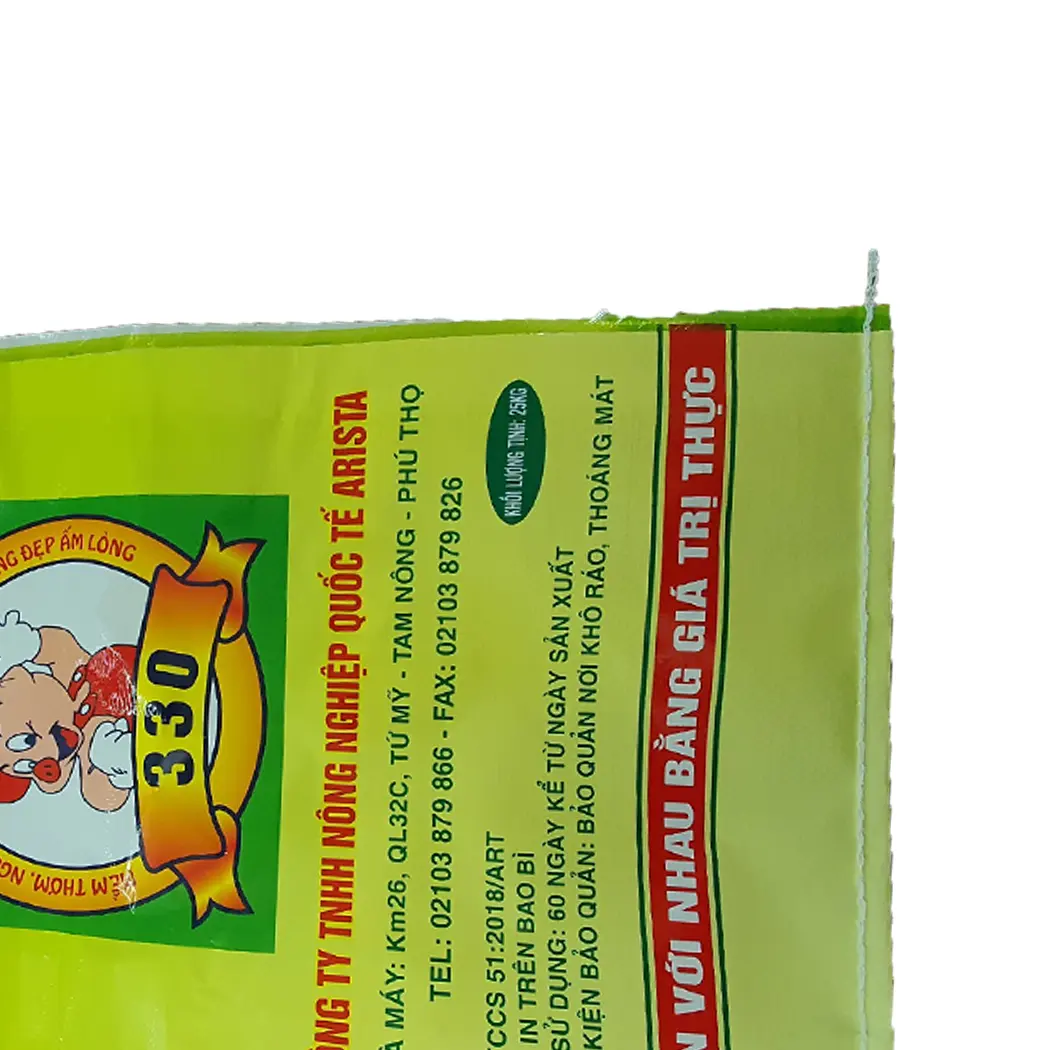 Vietnam PP WOVEN BAG rice packaging bag cheap PP woven bag with BOPP laminated