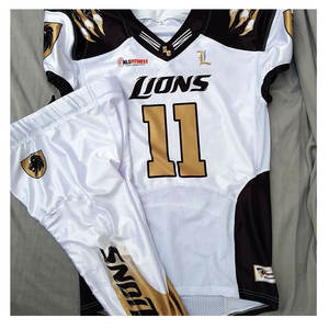 Uniforme de Fútbol Americano Juvenil de Alta Calidad con Costuras/Uniforme de Fútbol Americano Juvenil Totalmente Personalizado con Protecciones - Product Image 1