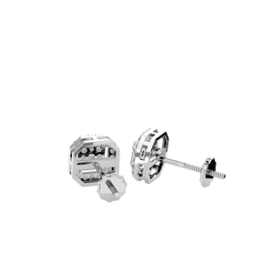 Pendientes de tuerca con racimo de diamantes redondos naturales de 0,35 quilates |   Joyería Fina Elegante para Mujer con Cierre de Rosca de Oro de 14K, Regalo para Uso Diario - Product Image 4