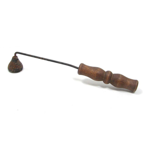 <b>Candle</b> Snuffer Wood <b>Long</b> Handle Brass Gold - Product Image 4