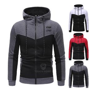 เสื้อมีฮู้ดสำหรับผู้ชาย,เสื้อสวมหัวแขนยาวมีซิปขนาดใหญ่พิเศษพิมพ์ลายแบบขายส่งกำหนดเองได้ - Product Image 5