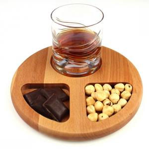 Plateau de service élégant en bois d'acacia et de manguier pour servir du whisky, un plateau de présentation en bois exquis - Product Image 1