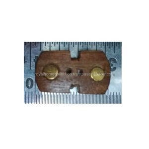 Bouton de manteau en gros Bouton de fantaisie en laiton à pois en bois pour manteau et accessoires de vêtements à prix raisonnable - Product Image 1