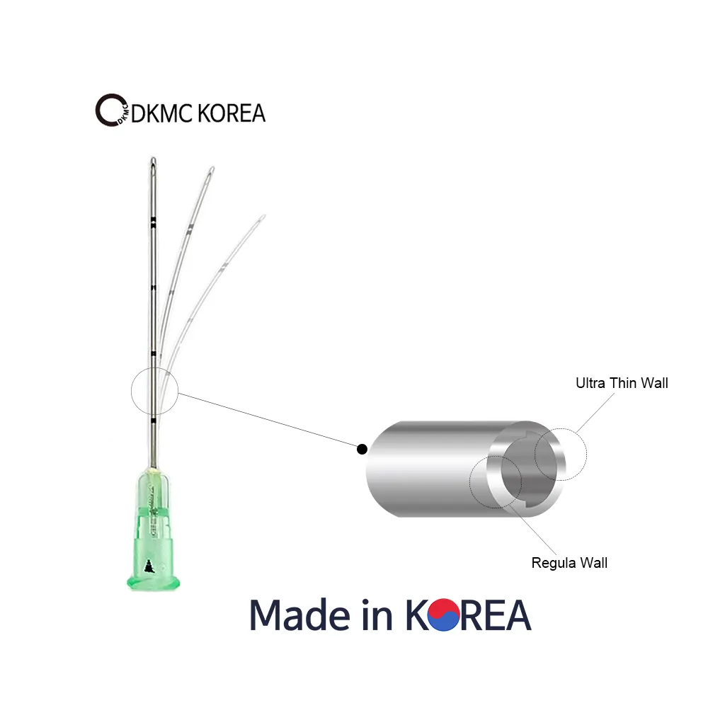 إبرة قنية للحشو ميزوثيرابي, مصنوعة في كوريا ، معتمدة من CE ، طبية معقمة ، قابلة للاستهلاك ، 27 جرام ، دقيقة