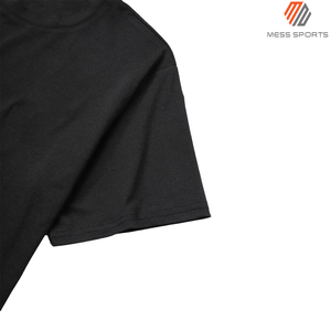 เสื้อยืดโอเวอร์ไซส์ผู้ชายสีดำ ราคาถูกที่สุด ผ้าฝ้าย 100% สไตล์ลำลอง ดีไซน์โลโก้เรียบง่าย คุณภาพสูง เสื้อสตรีทแวร์ - Product Image 3