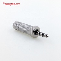 Prise audio stéréo mini 3,5 mm LOCK-PLUG, connecteurs TRS avec coque nickelée et contact en cuivre
