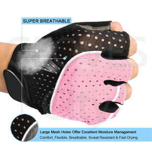 Guantes de fitness de medio dedo para mujer, antideslizantes, De Palma personalizada, superventas para gimnasio y levantamiento de pesas de GUANTES City Sialkot Pakistan - Product Image 2