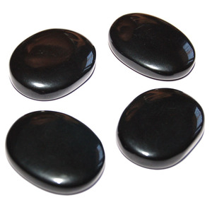ผู้ค้าส่งโมราสีดำรูปไข่ Cabochons: สีดำอาเกตรูปไข่ Cabochons สำหรับขาย - Product Image 1
