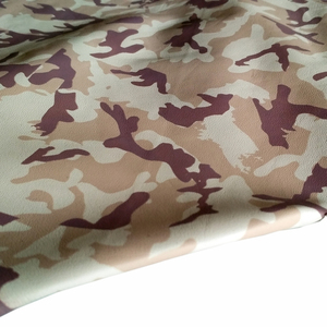 Soft Genuine Cabretta Sheep Skin Leather in Beige Camouflage Finish with Grain Pattern for <b>Glove</b> and Costume Materials - Product Image 1